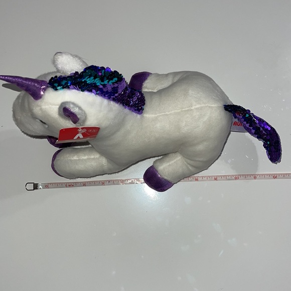Purple unicorn stuffed animal - Picture 8 of 10